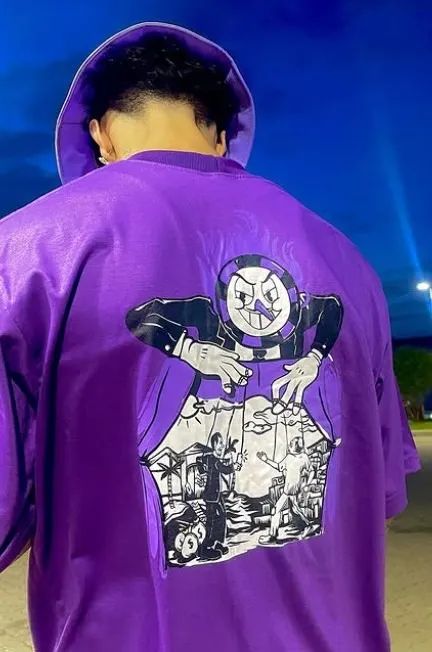 Camiseta Oversize EXG - Ostenta Gang Roxa - Foto 2