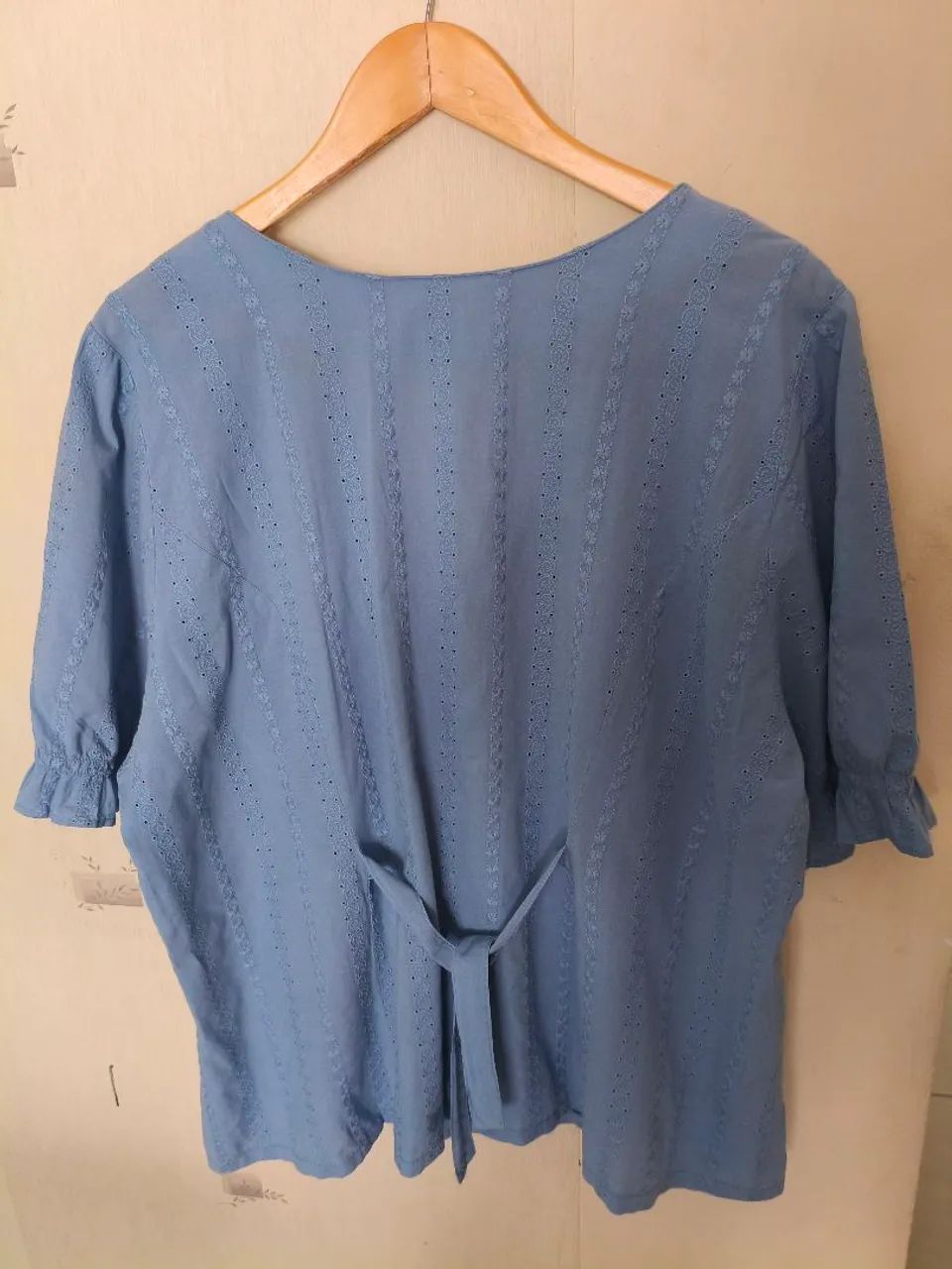 PROGRAM G1 BLUSA LAISE ALGODÃO azul - Foto 5