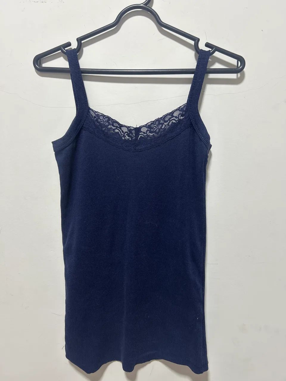 Regata azul com renda 