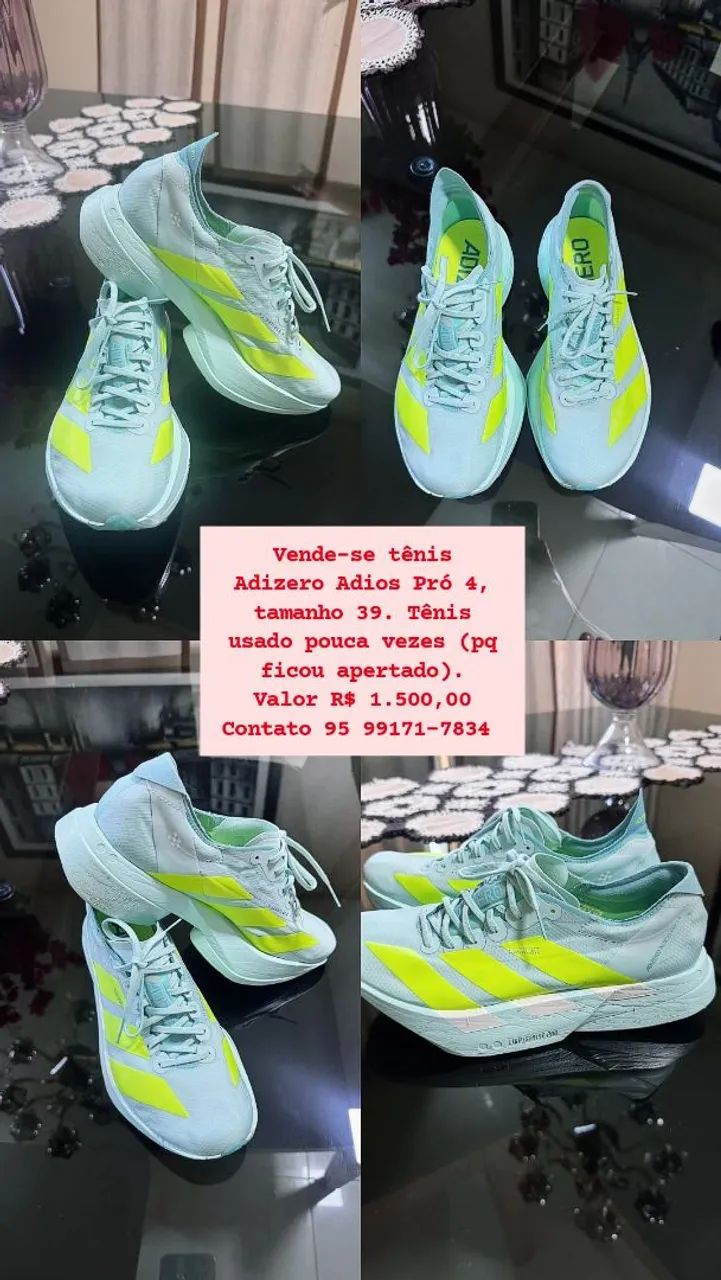 Vende-se tênis ADIZERO ADIOS PRÓ 4 SEMI NOVO - Foto 5