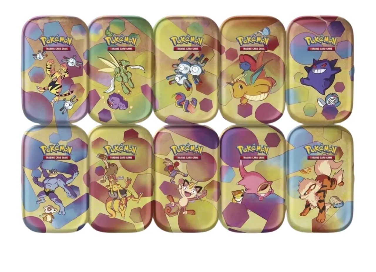 Caixa de latas mini tin MEW 151 VAZIAS inglês - Foto 2