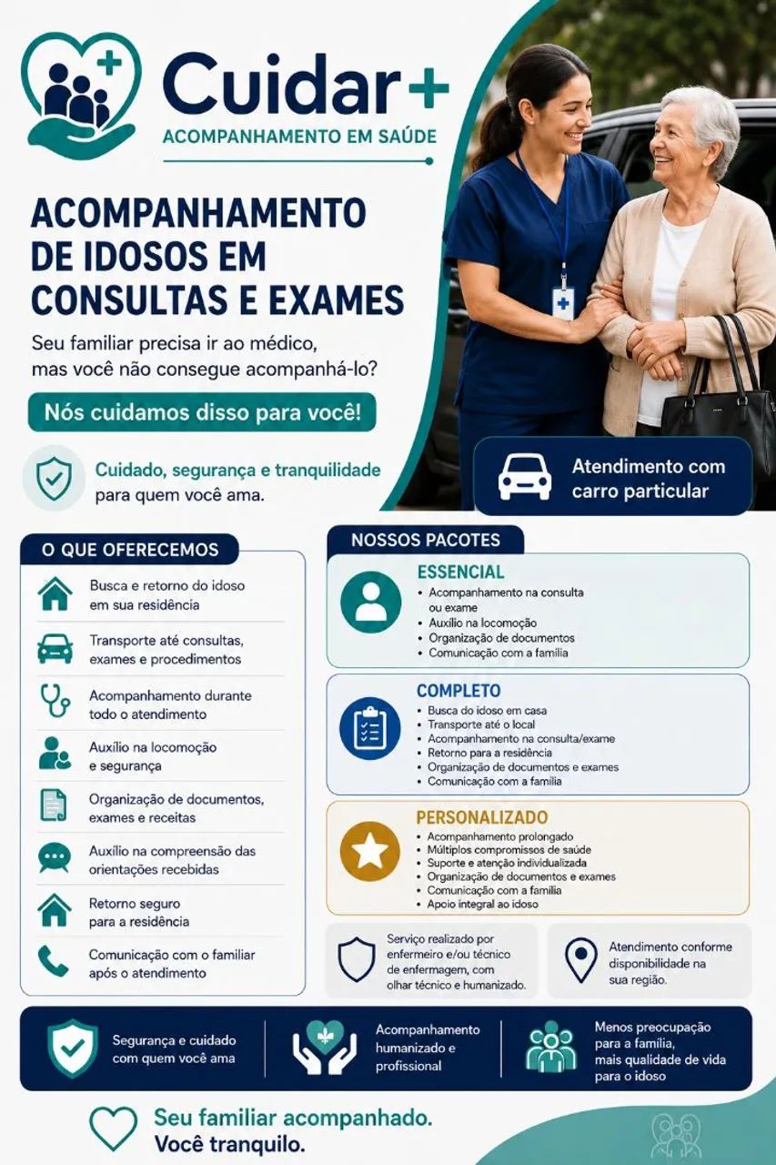 Acompanhamento de Idosos em Consultas e Exames