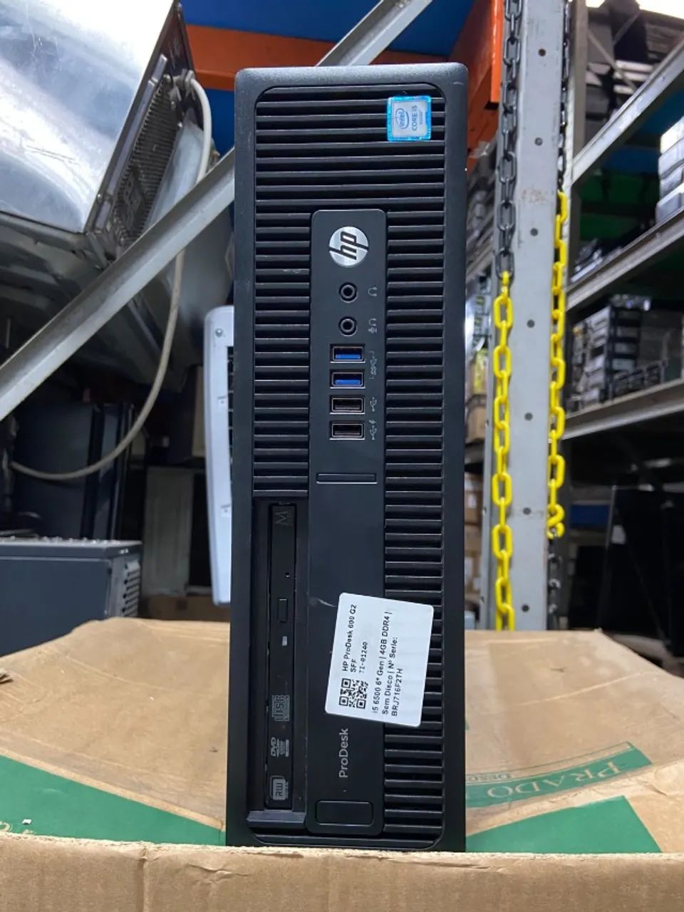 HP ProDesk 600 G2 - Intel Core i5 6a Geração - 4GB DDR4 - SEM HD/SSD