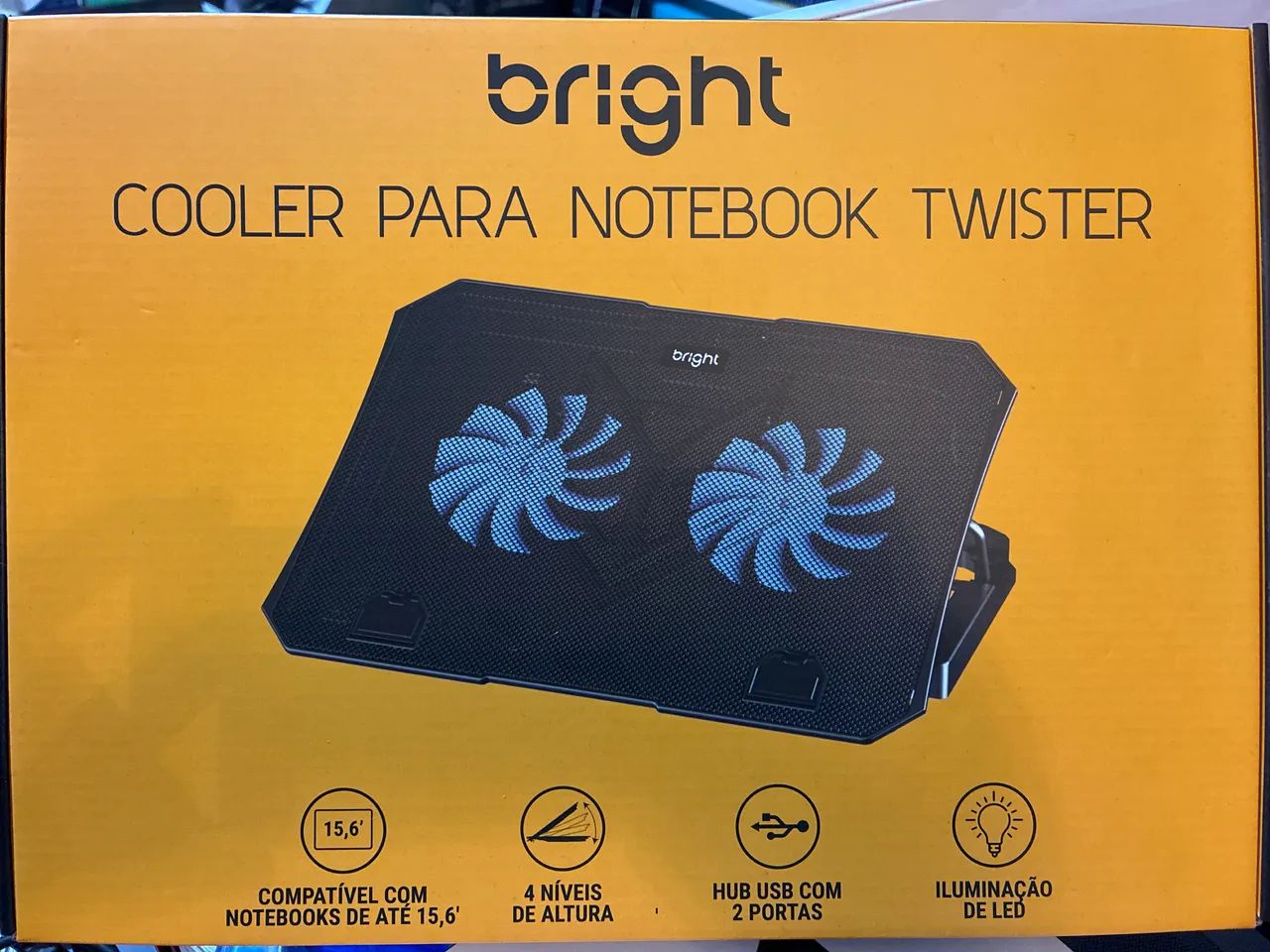 Suporte base notebook com cooler  Bright 