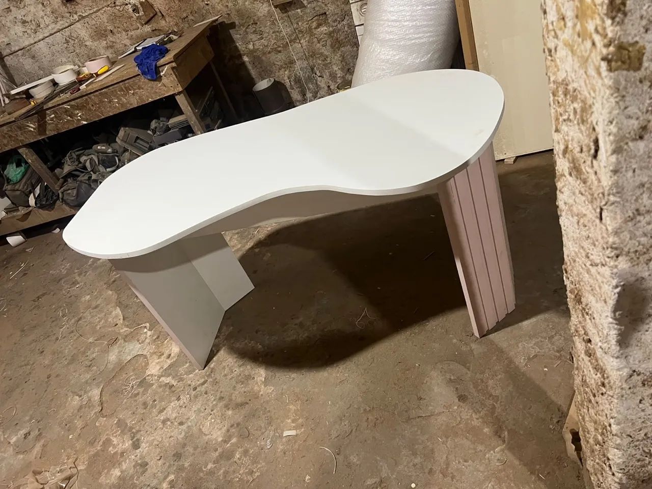 Vendo mesa em mdf oval  - Foto 3