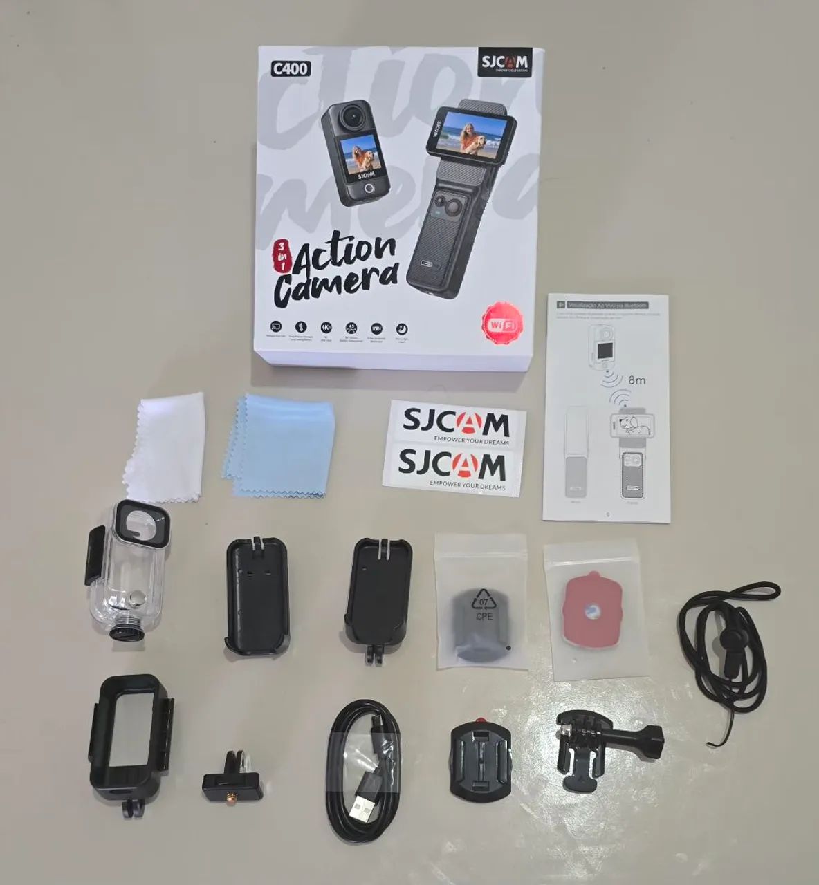SJCAM C400 4K Modular 3 em 1 | Zerada - Foto 2