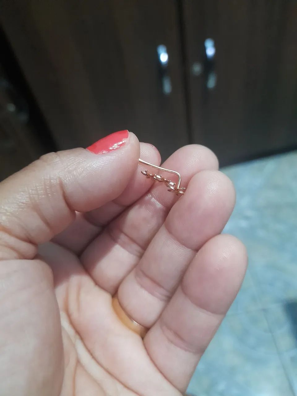 Brinco Rommanel estrela ear cuff grampo - Foto 3