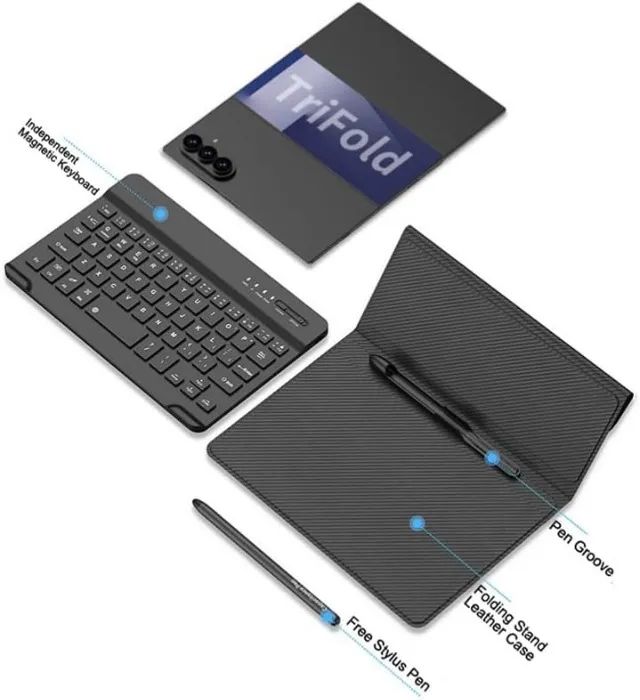 Capa Teclado Samsung Galaxy Z Trifold + Caneta capacitiva - Foto 3