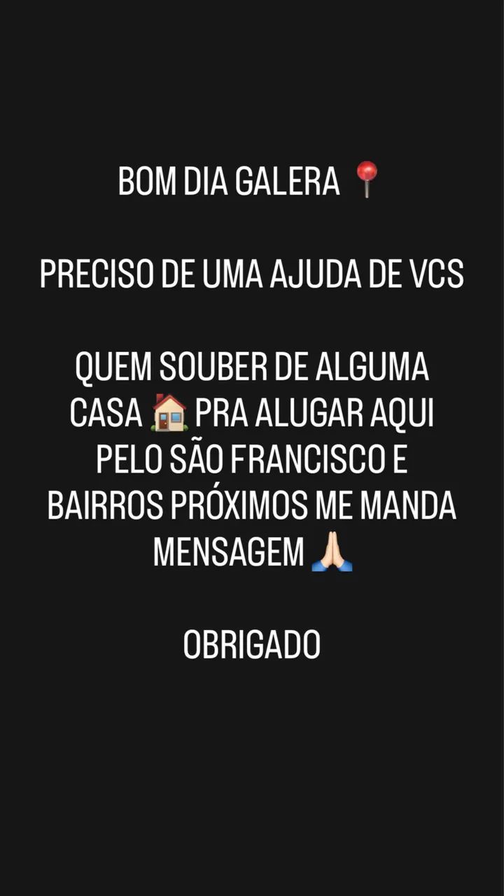 PRECISO DE UMA CASA PRA ALUGAR 