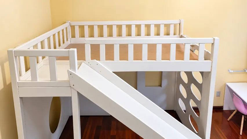 Cama infantil em madeira maciça - Muito resistente! - Foto 3