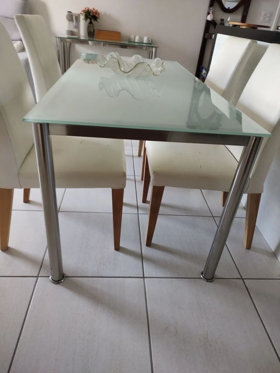 2 MESAS da TokStok!! Mesa de Jantar e Mesa de Apoio - Foto 5