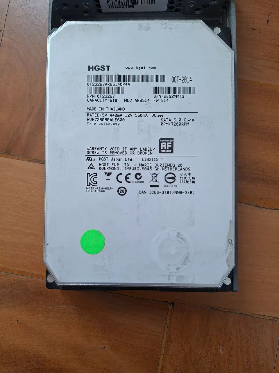 HD Sata HGST 8TB - Foto 2