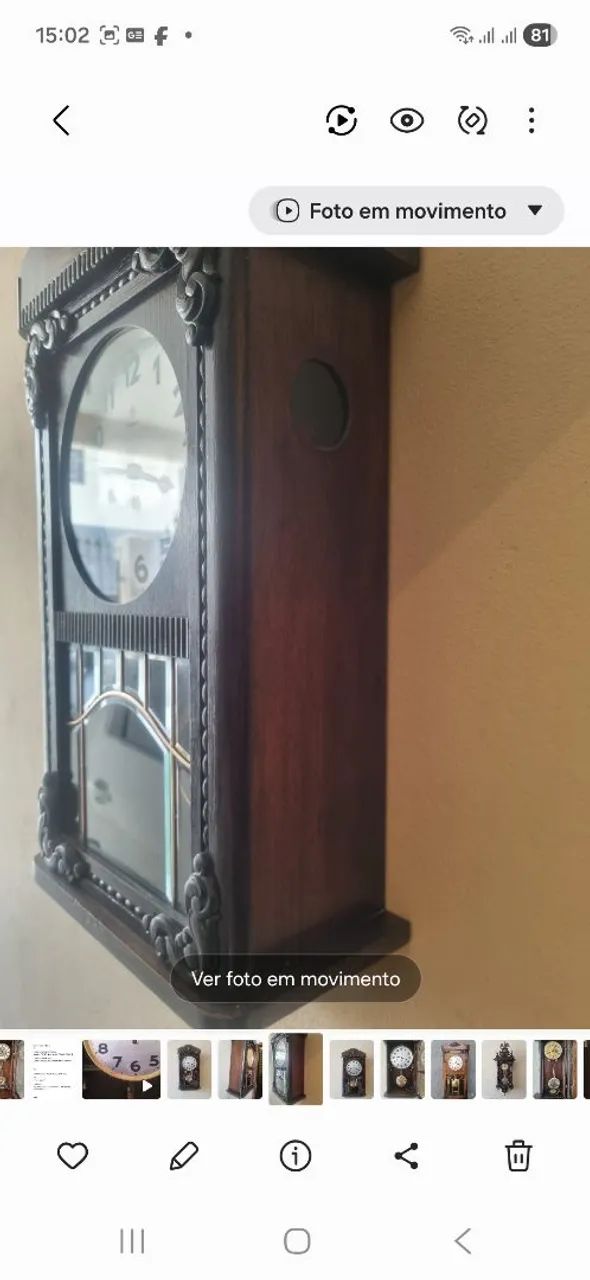 Relógio antigo Carrilhão Junghans  - Foto 3