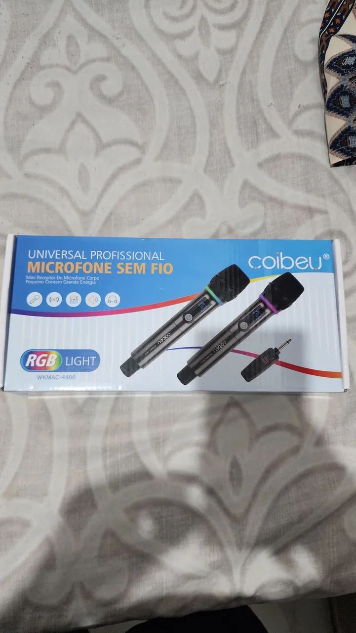 Microfone profissional sem fio 
