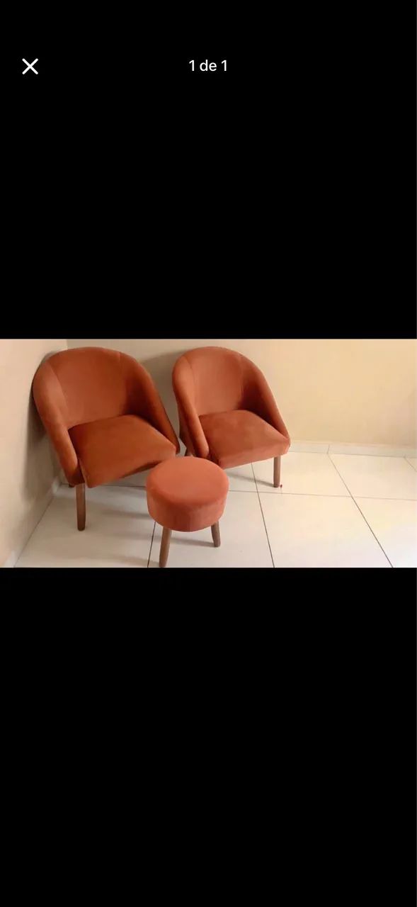 CONJUNTO DE POLTRONAS +PUFF - Foto 3
