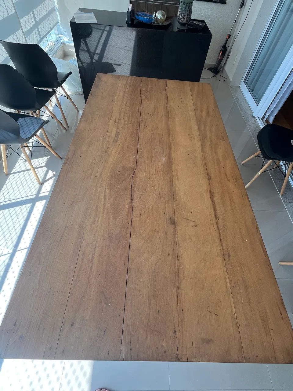 Mesa de madeira demolição 6 lugares  - Foto 2