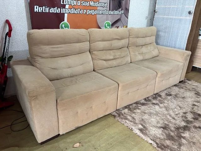 Sofa retrátil reclinável grande top top ( entrego) - Foto 4