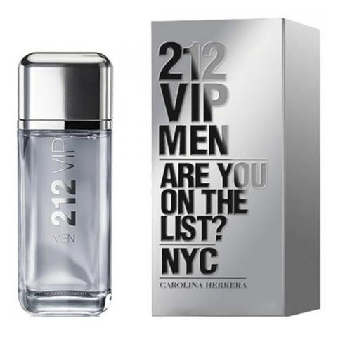 5 x R$: 87,80 200ml Perfume Importado Masculino Carolina Herrera 212 VIP Men