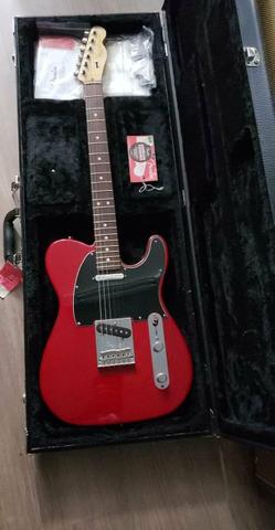 Fender American Standard Telecaster Crimson Red Transparent com Case