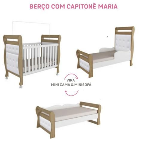 Frete Grátis * Quarto de bebê roupeiro Biel + Bibox e Berço - Maria - Foto 2