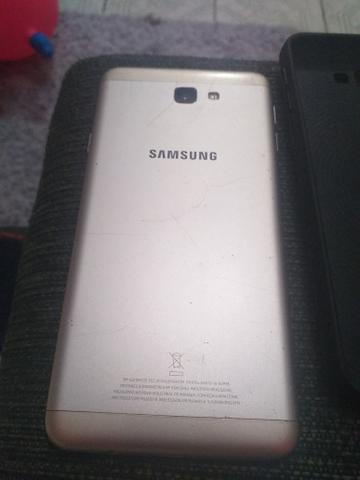 Vendo somente j7 praim trincado com o mostra foto mais funciona tudo 32 gigas Biometria ok - Foto 2