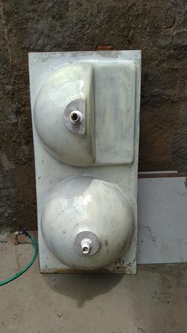 Tanque de 2 bojos, fibra - 1,39 x 0,645 - Foto 2