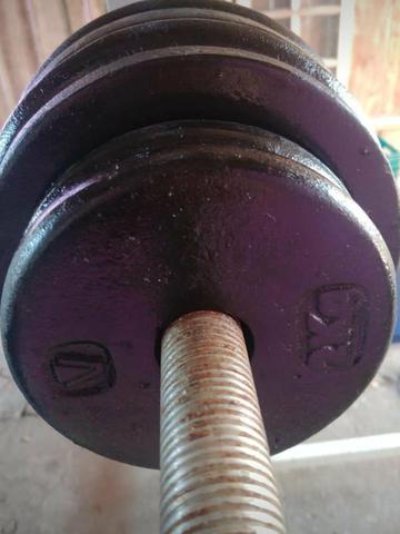 40kg de Anilhas - Pesos de academia - Foto 2