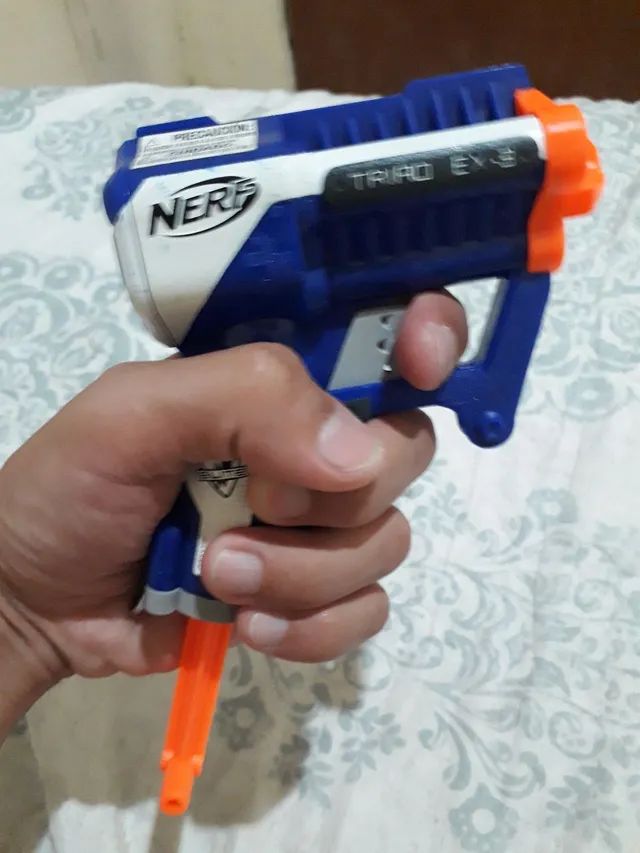 Arminha De Brinquedo Lançador Nerf Com Dardos De Borracha em