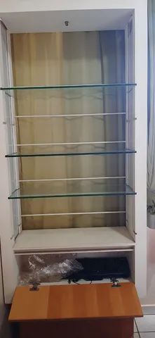 Estante MDF em MDF branco e mel. - Foto 2