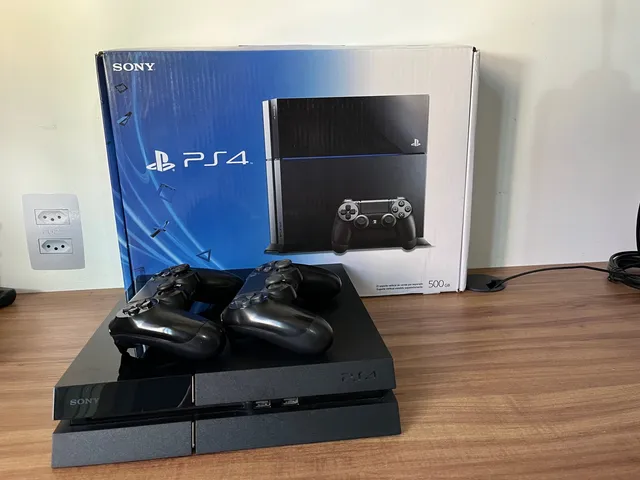 Playstation 4 Fat Usado 500gb PS4 com Controle e Jogo GTA 5