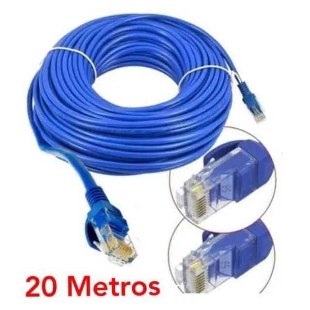 Cabo de Rede / Lan Cat5E Grimpado RJ45 1,50M/ 2M/ 5M/ 10M/ 15M/ 20M/ 25M/ 30M/ 40M/ 50M - Foto 4