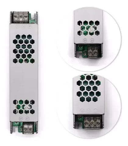 Fonte Chaveada Slim 12v 20A Capa Preta - Foto 2