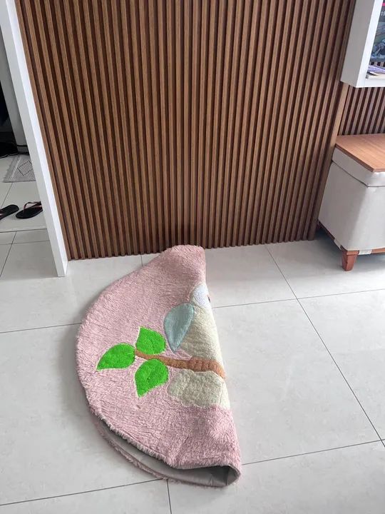 Lindo tapete de coruja redondo - Foto 3