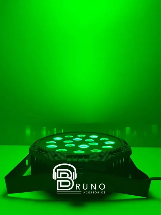 Canhão refletor 18 LED 1W RGB Refletor Iiluminação FESTA BALADA DJ<br> - Foto 3