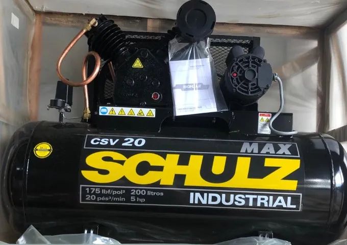 Compressor Schulz CSV20 MAX 20 pés 200 litros 5 hp monofásico 220V