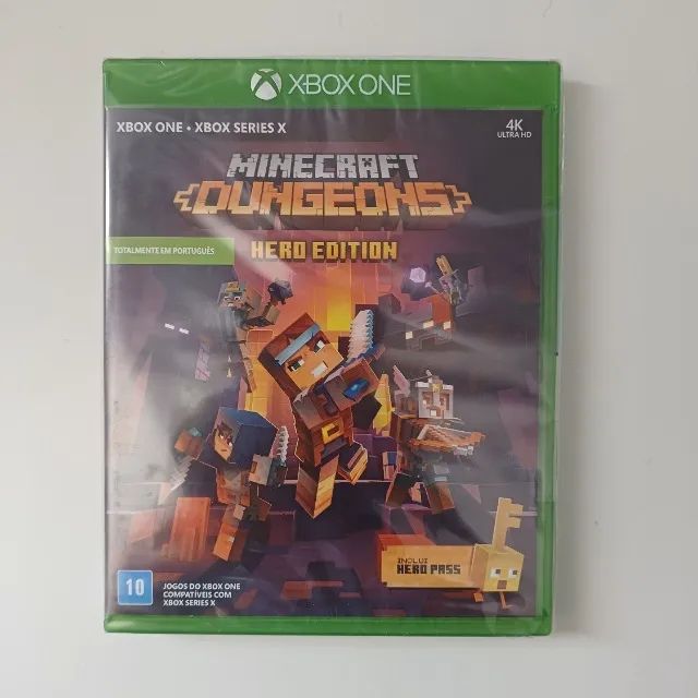 minecraft dungeons hero edition lacrado - xbox one