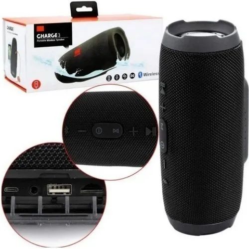 Caixa Som BT JBL Charge 3 Radio ((( 1. Linha ))) Portátil wpp.43. *