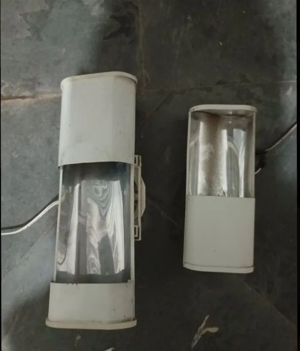 Par de luminária plástico 