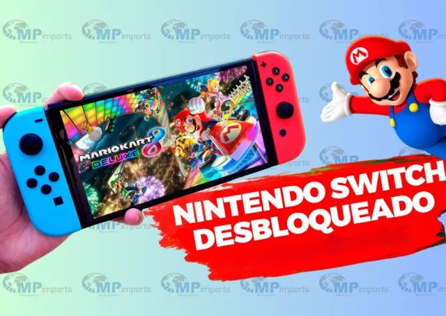 Loja MP Imports: Nintendo Switch Oled Desbloqueado Cartão Sd 256gb + 64gb  - Novo!! NFe!!