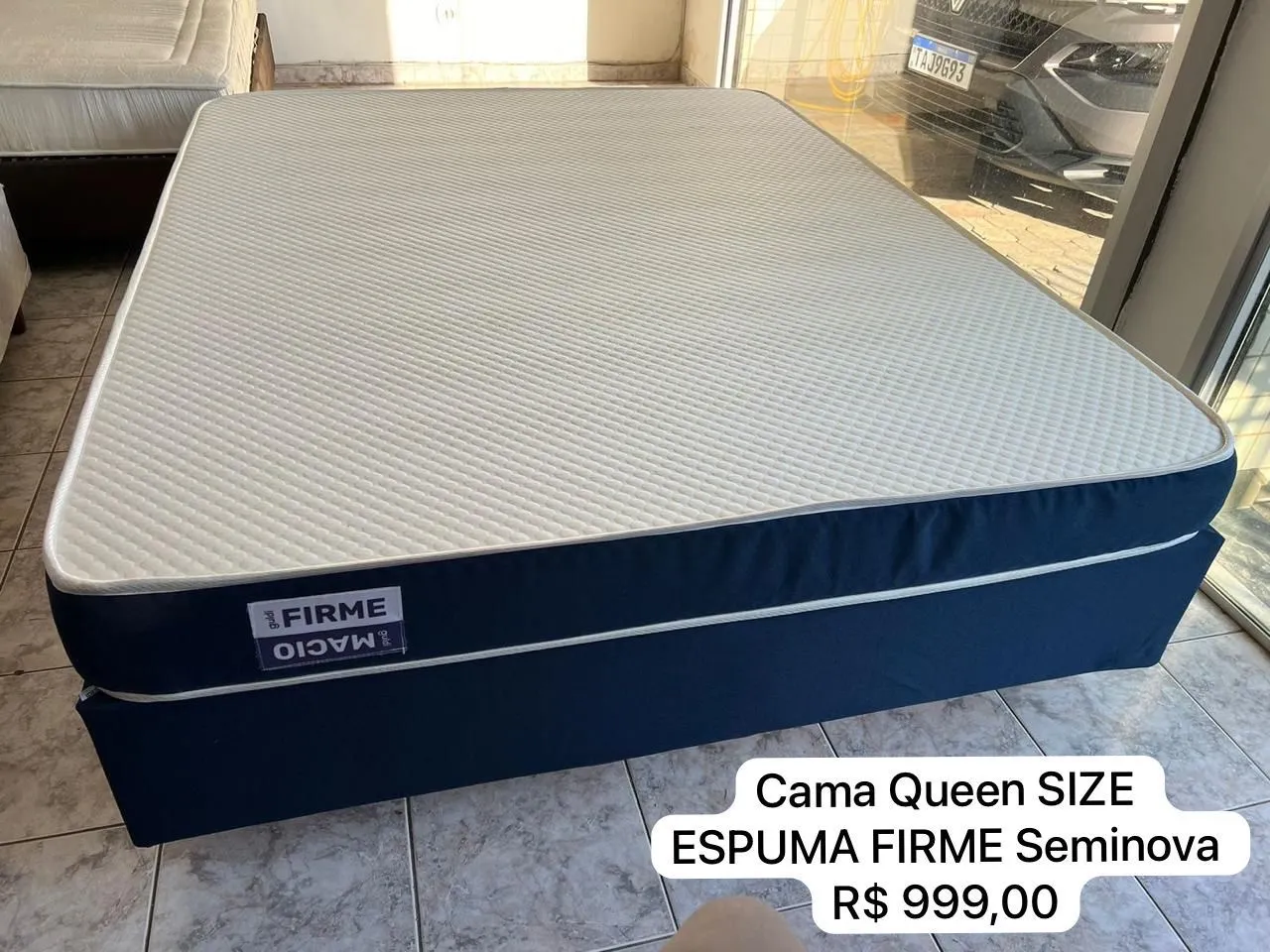 Cama Queen Size Espuma Firme Seminova