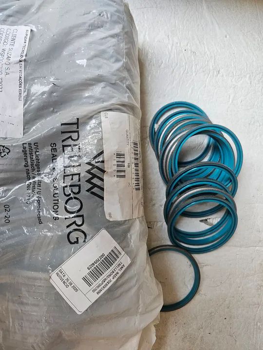 Anel raspador trelleborg 70x80x5mm cilindro hidráulico novo