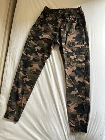 Calça jogger 2024 camuflada c&a