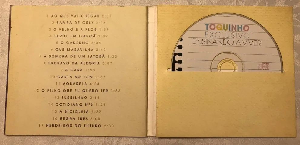 CD Toquinho Ensinando a Viver Original MPB - Foto 2