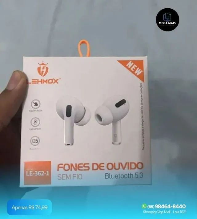Fone ouvido bluetooth Le-362-1 Lehmox - Foto 2