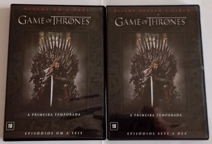 Box DVDs Game Of Thrones 1ª Temp. 2ª Temp. Lacrada - Foto 5