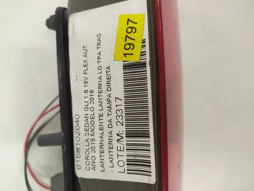 Lanterna Corolla 2015 2016 Usada 19797 - Foto 5