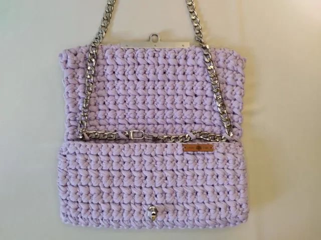 Bolsa de Festa - Lilás com lacinho - NOVA - Foto 3