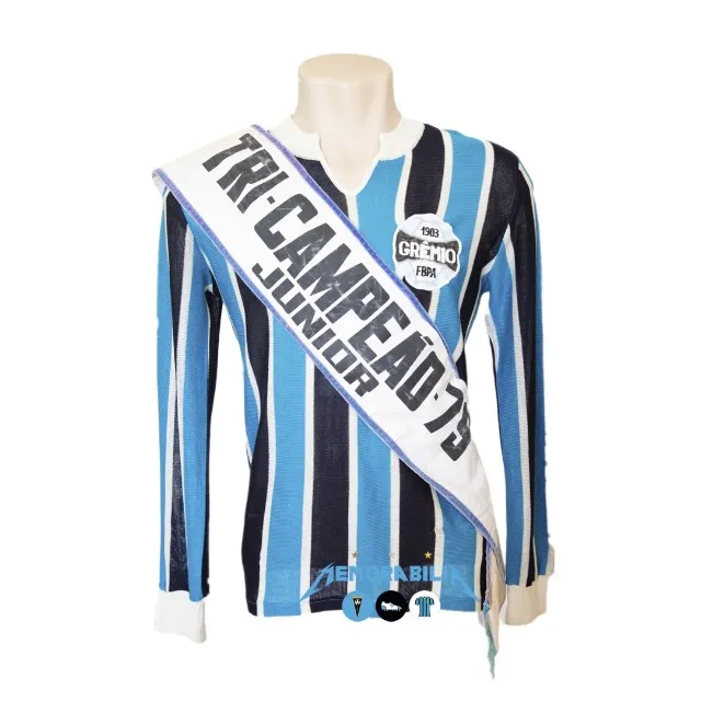 Camisa + 2 faixas de Campeão Grêmio Olimpikus 1978-1979
