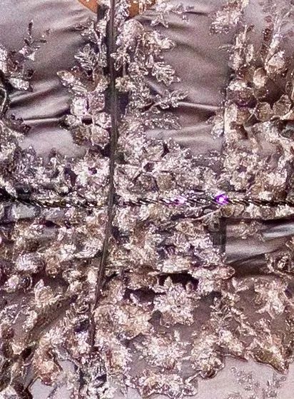 Vestido de festa em renda cinza - Foto 5