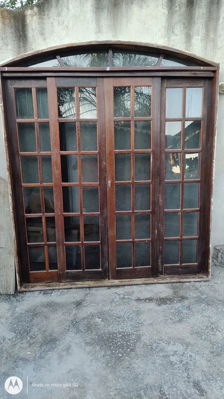 Combo de Janelas e portas de Madeira com Design Arredondado - Foto 4